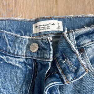 Abercrombie & Fitch High Rise Blue Jeans 10R